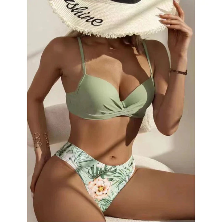 Levoire | Ensemble Bikini Fleuri Taille Basse