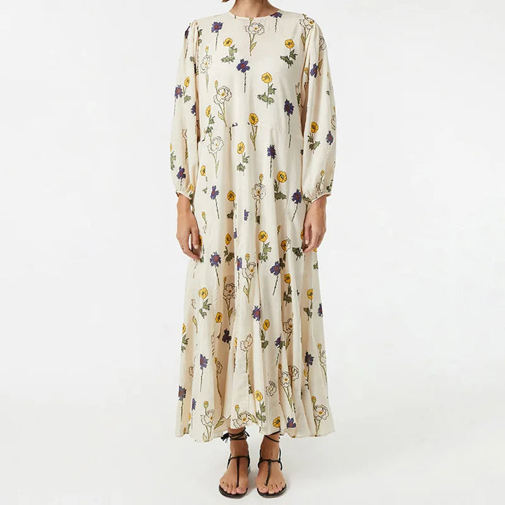 Levoire | Robe À Volants Imprimée Fleurs