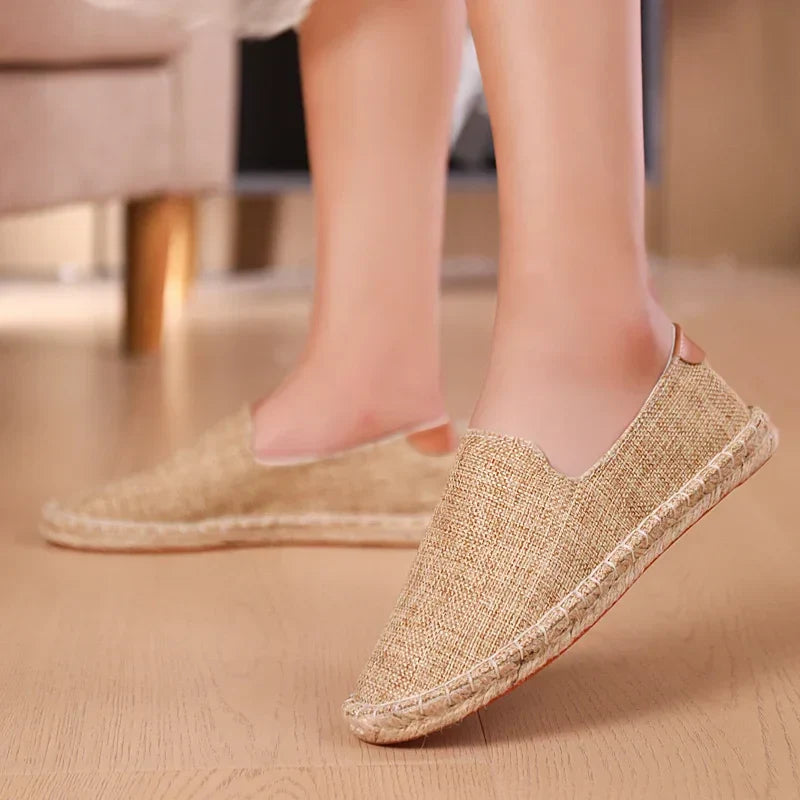 Levoire | Mocassins En Toile Légers Unisexes Marron foncé