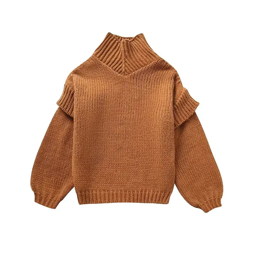Levoire | Pull En Tricot Avec Col Roulé En Grande Taille Braun
