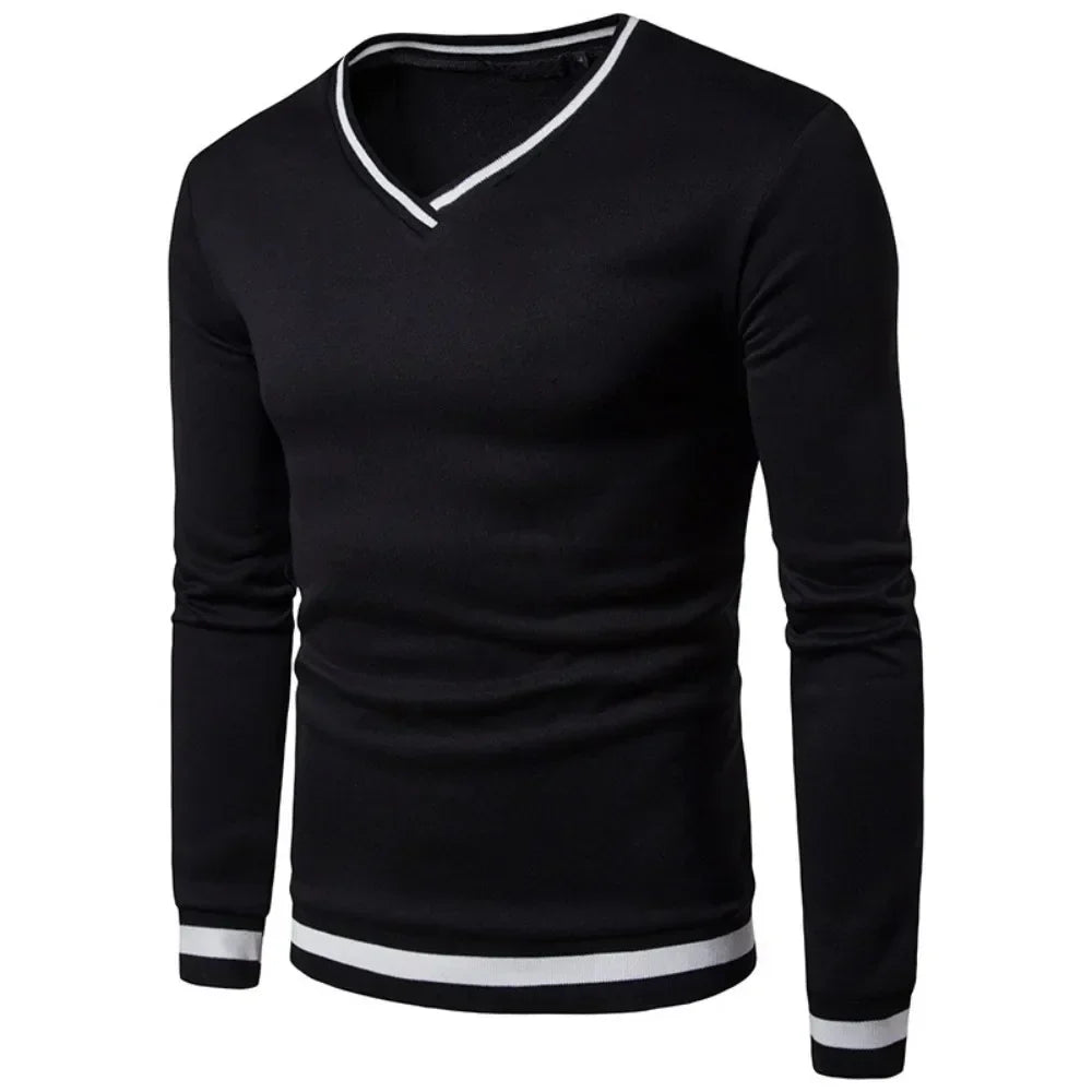 Levoire | Pull En Tricot Décontracté Avec Décolleté En V Pour Hommes