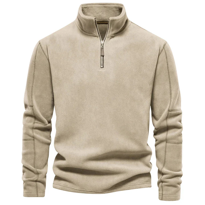 Levoire | Pull long à manches longues pour hommes Beige