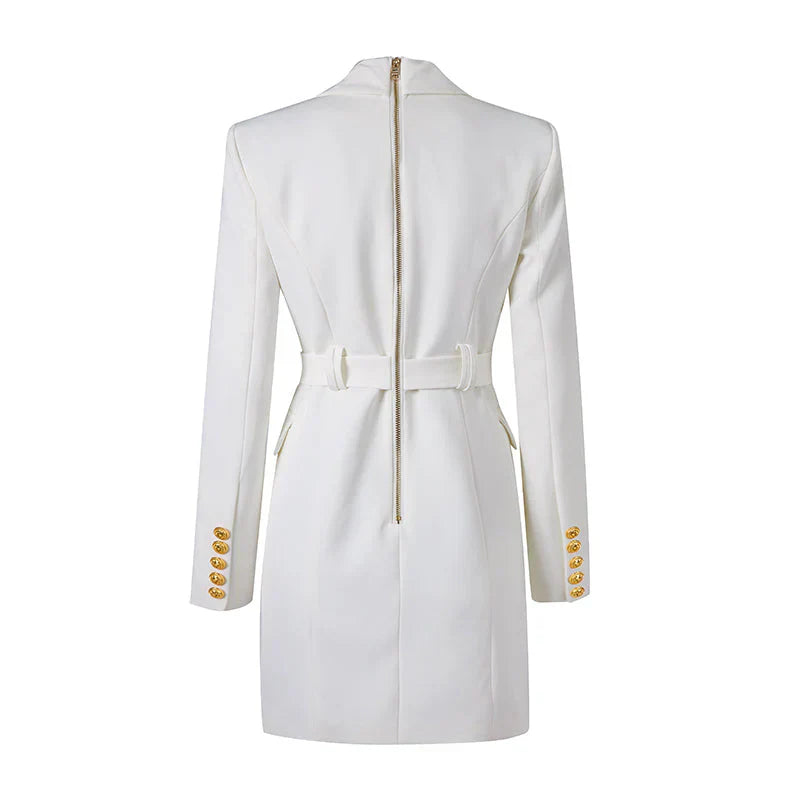 Levoire | Robe Blazer Bureau Classique avec Ceinture