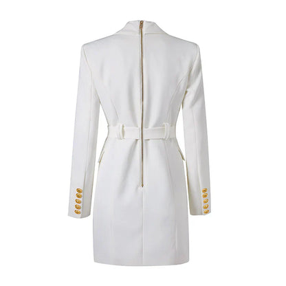 Levoire | Robe Blazer Bureau Classique avec Ceinture