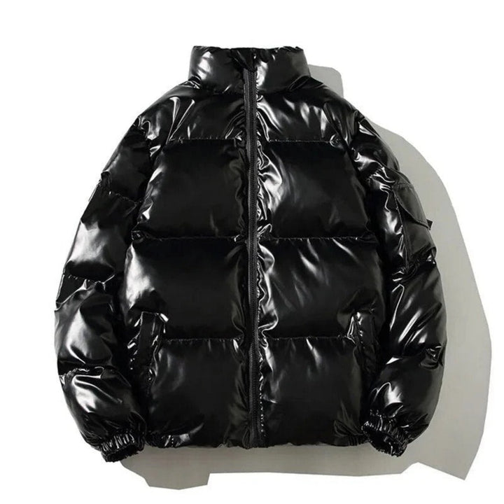 Levoire | Veste En Puffer À Capuche À Manches Longues Avec Fermeture Éclair Noir