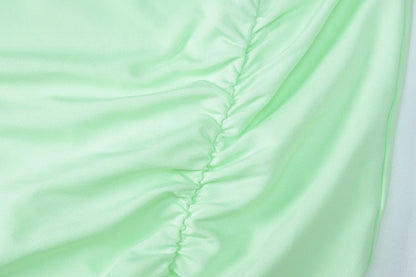 Levoire | Ensemble Jupe Minuscule Froncée À Manches En Maille Crop