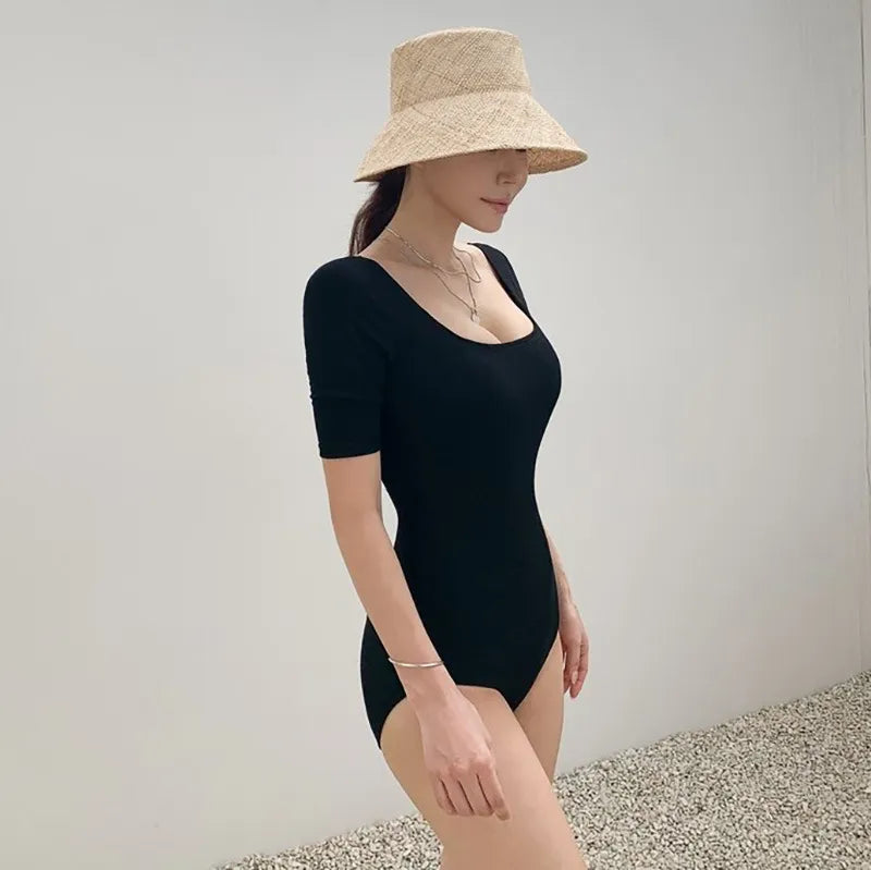 Levoire | Pièce De Maillot De Bain Simple Pour Utilisation À La Plage Noir