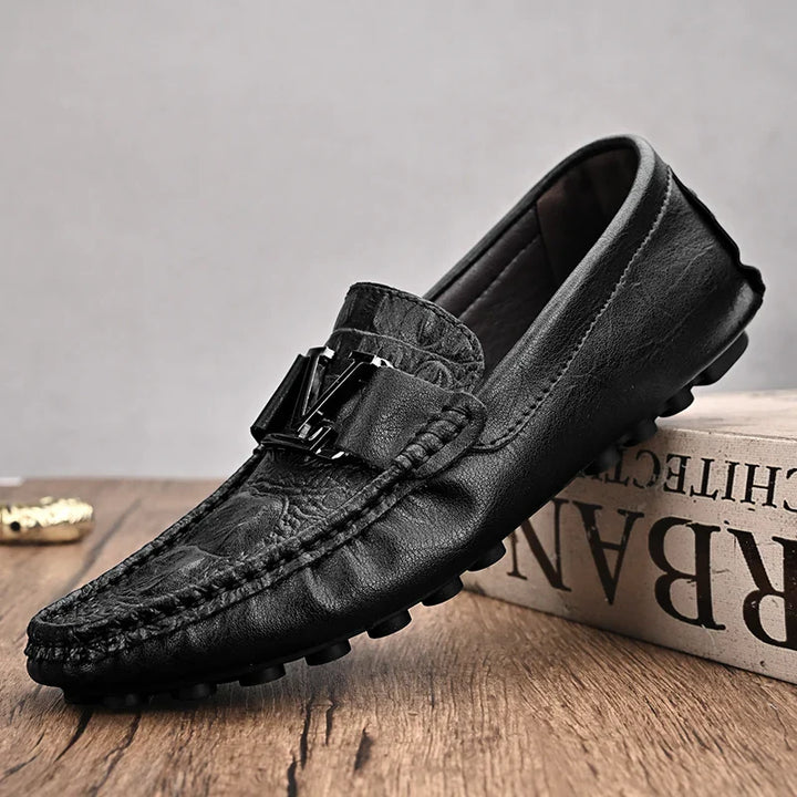 Levoire | Bottes Cuissardes En Cuir De Luxe Pour Hommes Mocassins noirs