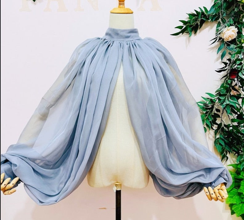 Levoire | Col Montant Avec Boutons Argent Taille unique