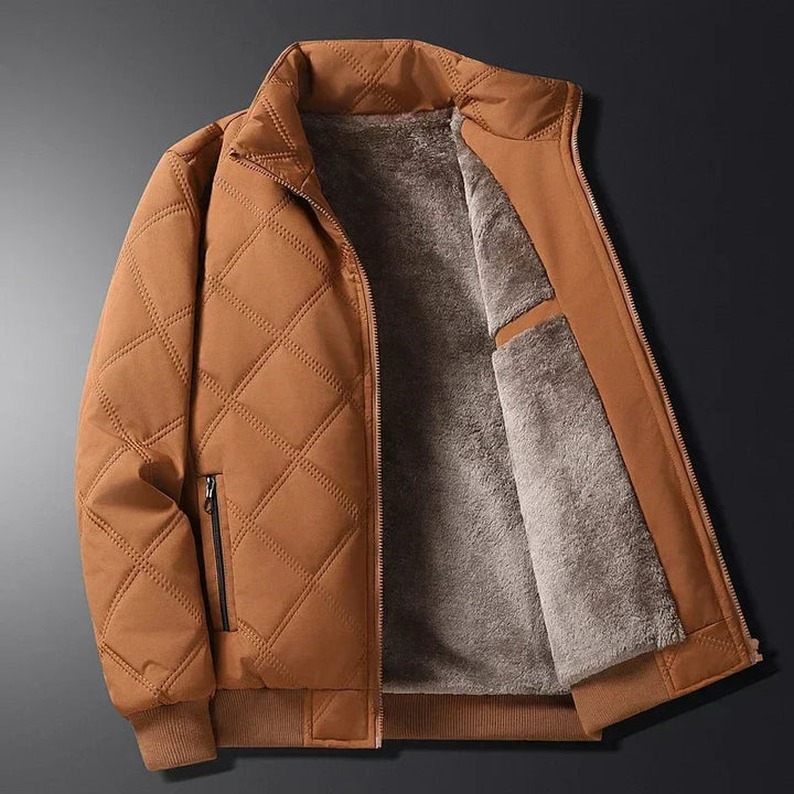 Levoire | Veste zippée doublée à manches longues chaude Braun