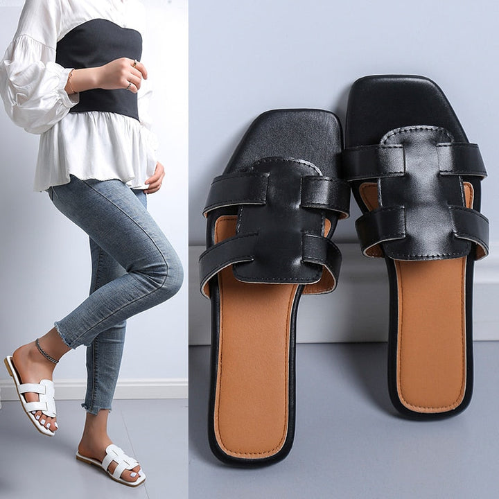 Levoire | Slides Design Sandales Noir 35
