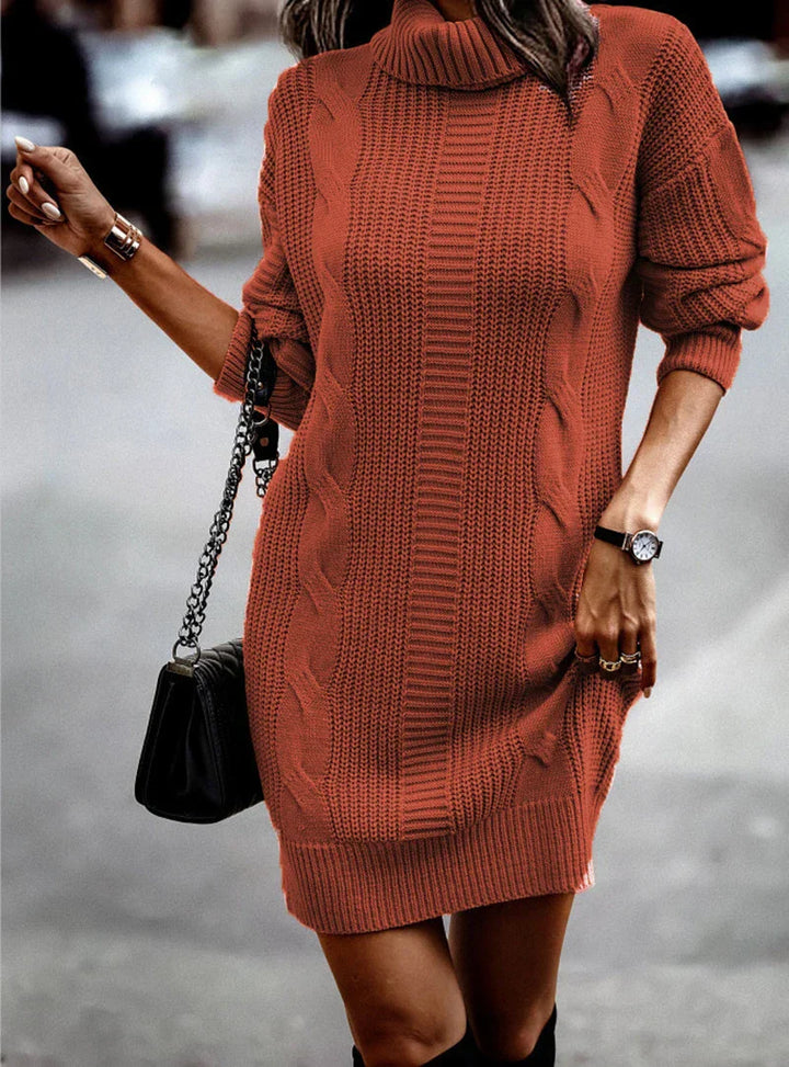Levoire | Robe D'Hiver Chaude Rouge orange