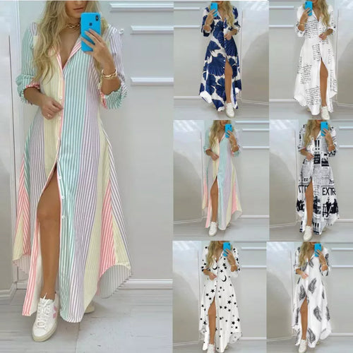 Levoire | Robe De Plage Maxi Avec Imprimés