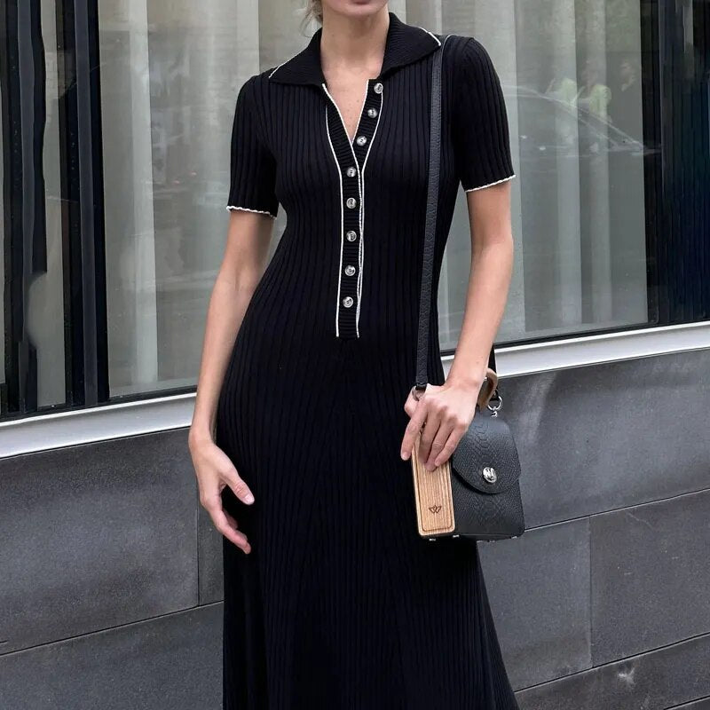Levoire | Robe Patchwork Noir