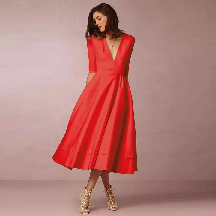 Levoire | Robe Midi Élégante En A Rot