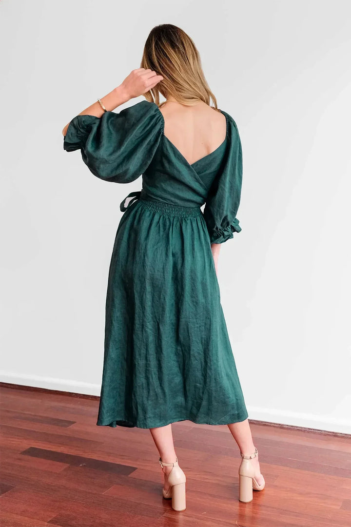 Levoire | Robe Française Avec Manches Volantes