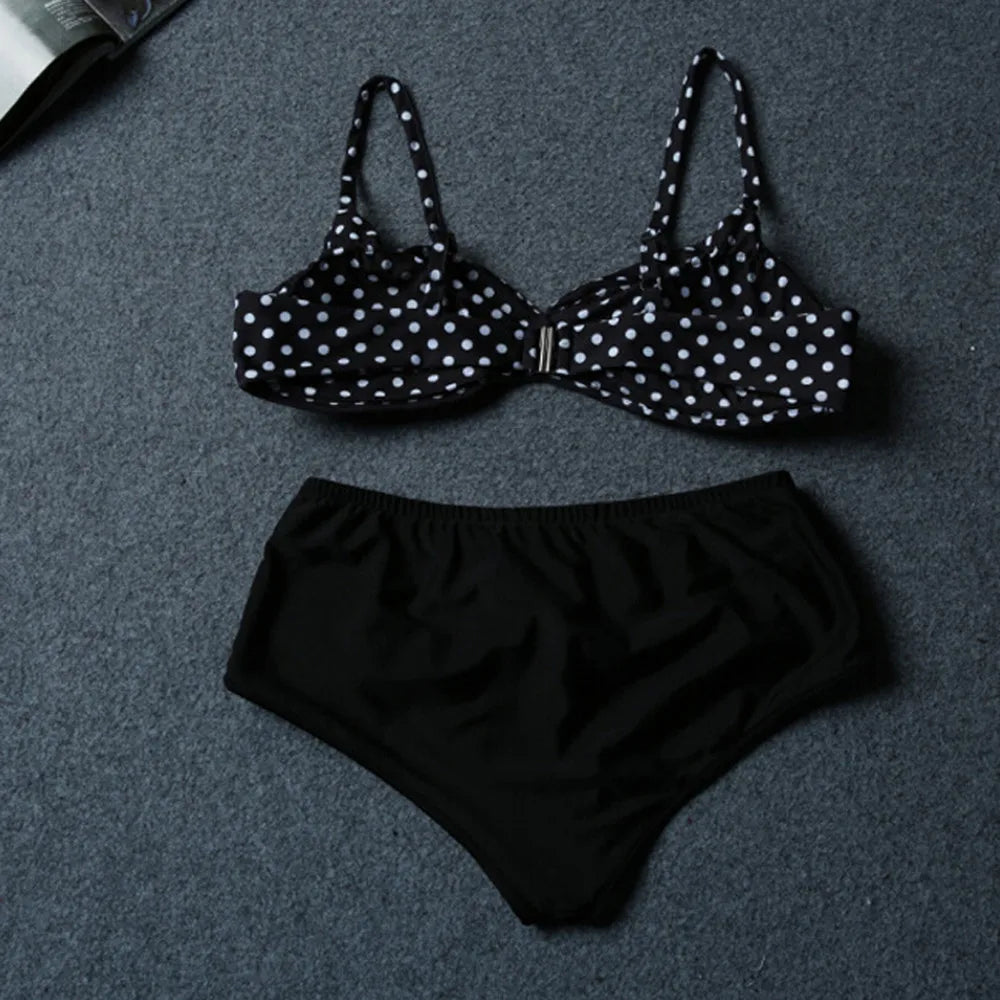 Levoire | Bikini À Pois Grande Taille Noir