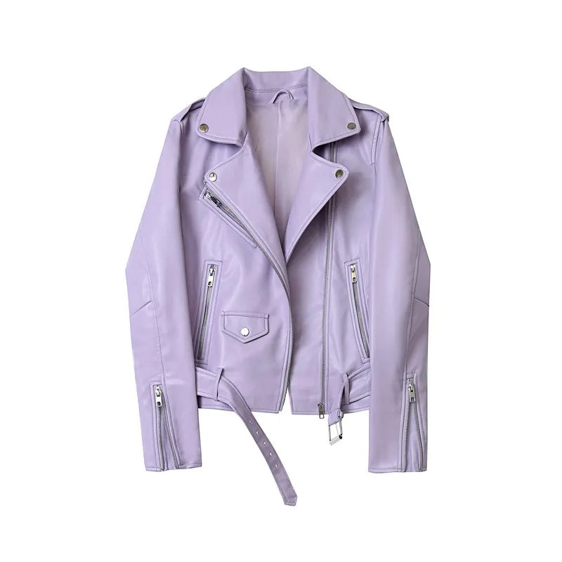 Levoire | Veste En Cuir Élégante Avec Ceinture À La Taille Pari