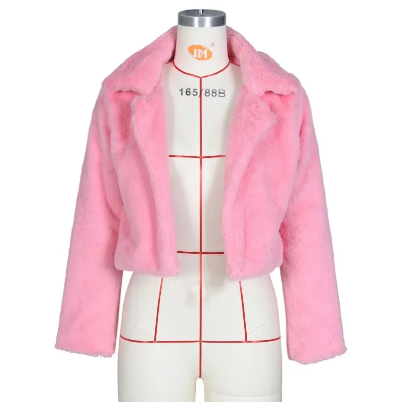 Levoire | Manteau en fausse fourrure Rose