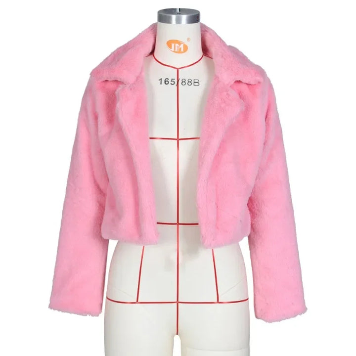 Levoire | Manteau en fausse fourrure Rose