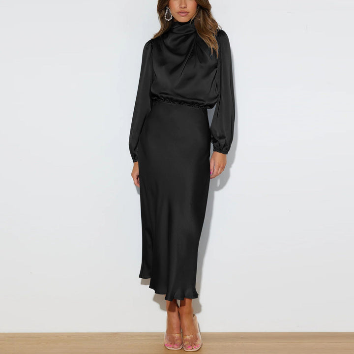 Levoire | Robe Élégante À Manches Longues Noir