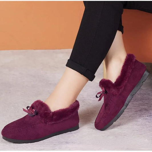 Levoire | Chaussures en cuir à semelle plate antidérapante chaude