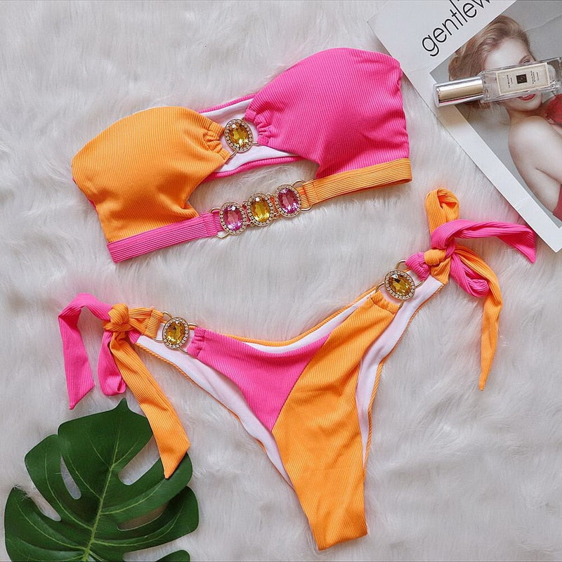 Levoire | Fayenna - Brillant, Scintillant Et Sexy Rosa-Orange