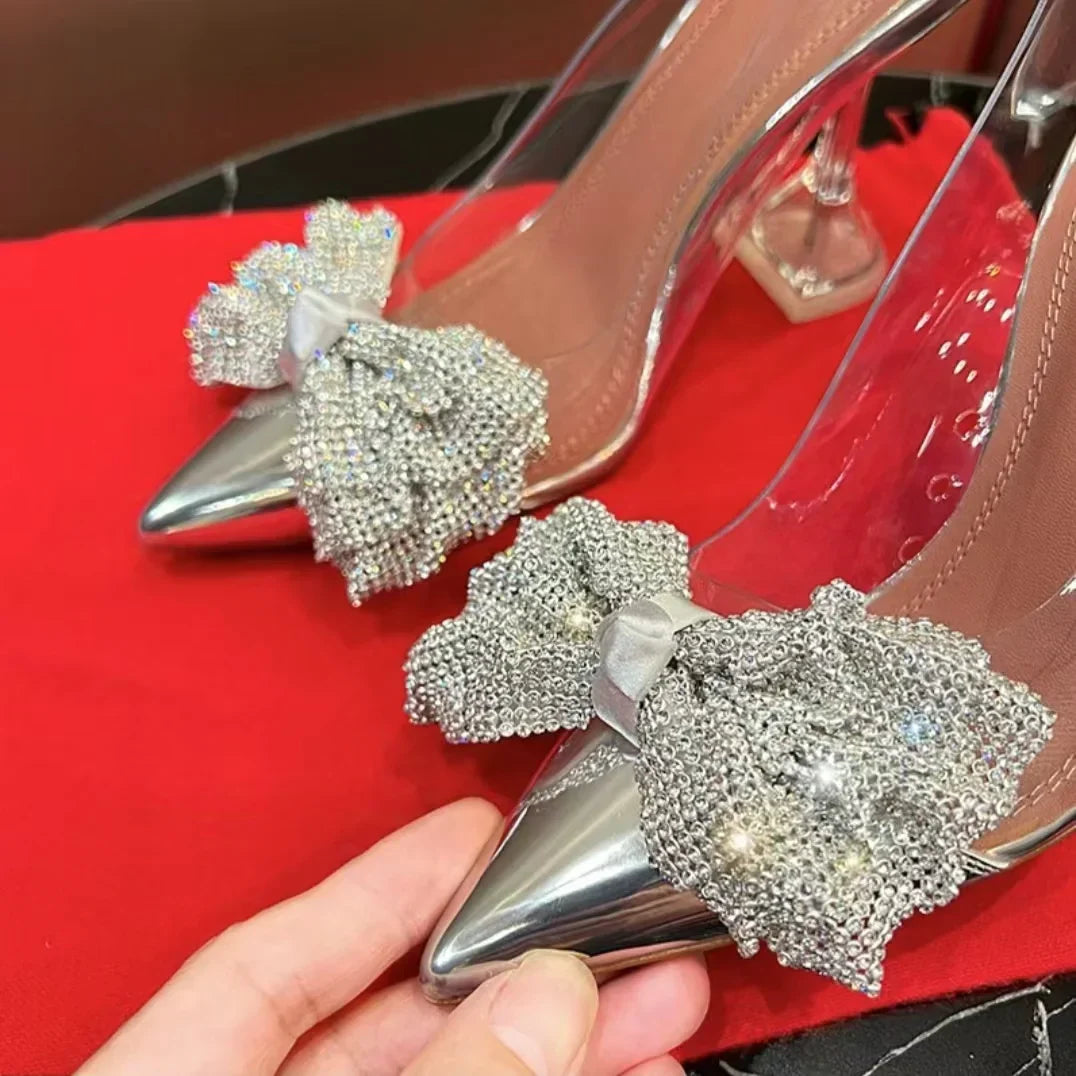 Levoire | Nouveau Style De Fée Nœud Transparent Talons Hauts