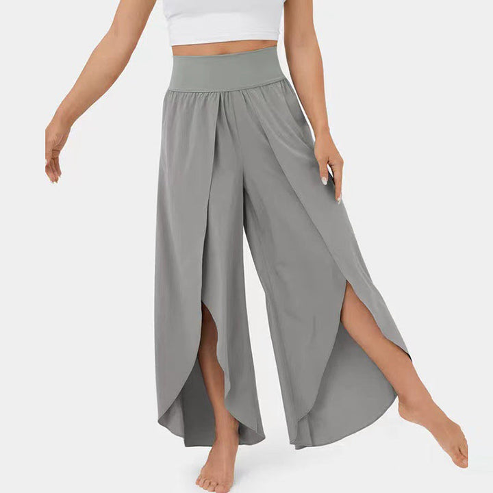 Levoire | Pantalons À Jambes Larges Style Gris