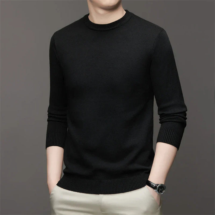 Levoire | Pull Décontracté Et Stylé Pour Hommes Avec Col Rond Noir