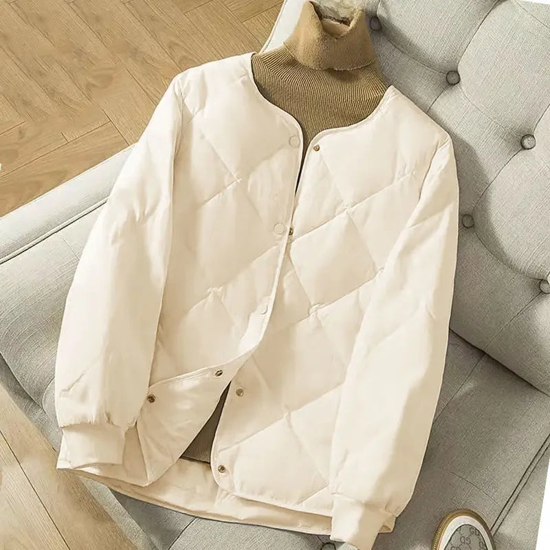 Levoire | Veste Longue À Manches Longues Avec Boutons Blanc