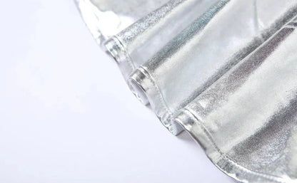 Levoire | Argent Robe Maxi Asymétrique À Une Épaule