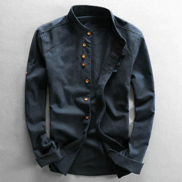 Levoire | Chemise "Katana" Japonaise Pour Hommes bleu marine