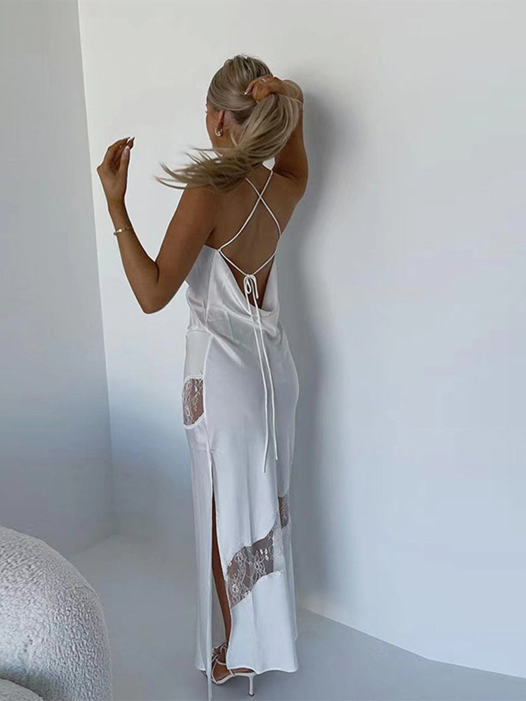 Levoire | Velours Manches Longues Off-Shoulder Midi Robes