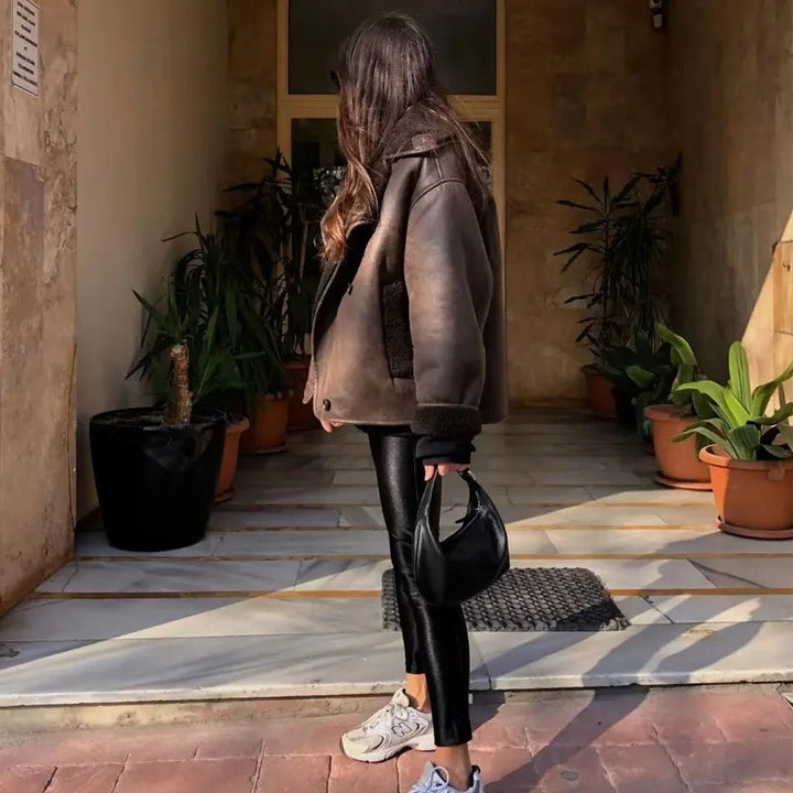 Levoire | Veste En Cuir Marron