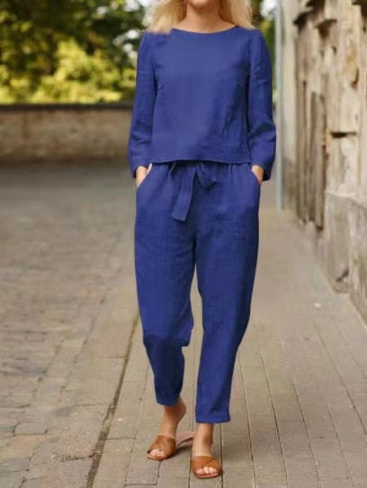 Levoire | Costume D'Été Léger Pour Femmes Bleu foncé