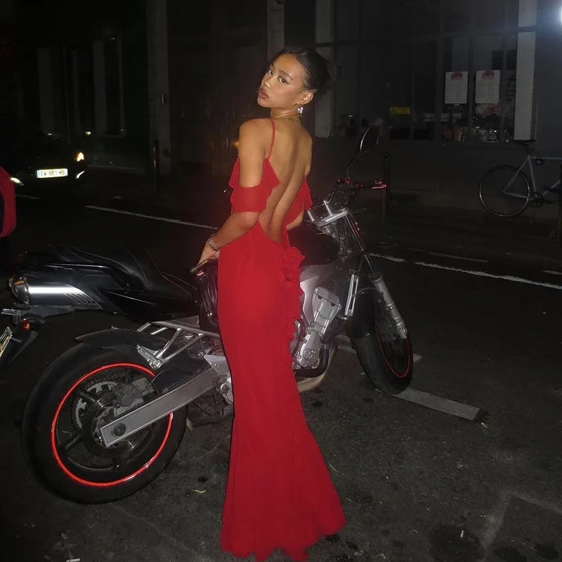 Levoire | Robe Maxi Décolleté Sans Épaule