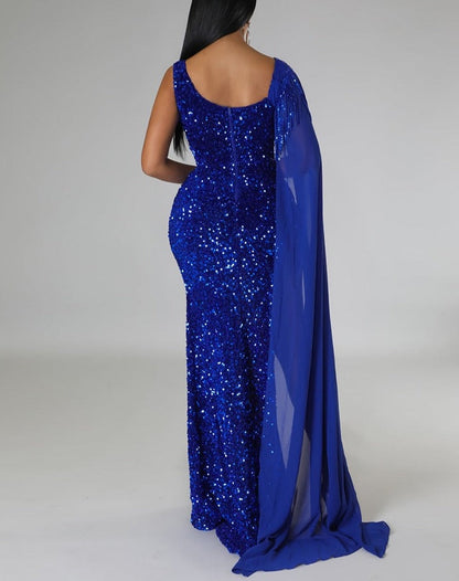 Levoire | Paillettes En Manche Kinne Groupe Flapper Maxi Robes