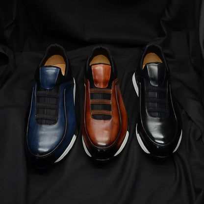 Levoire | Baskets Pour Hommes Cuir De Vache Fait Main Confort Decontracte