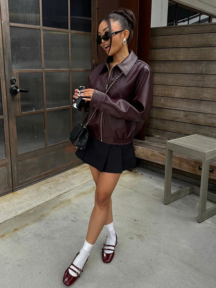 Levoire | Veste En Cuir Premium Relaxante Pour Femmes