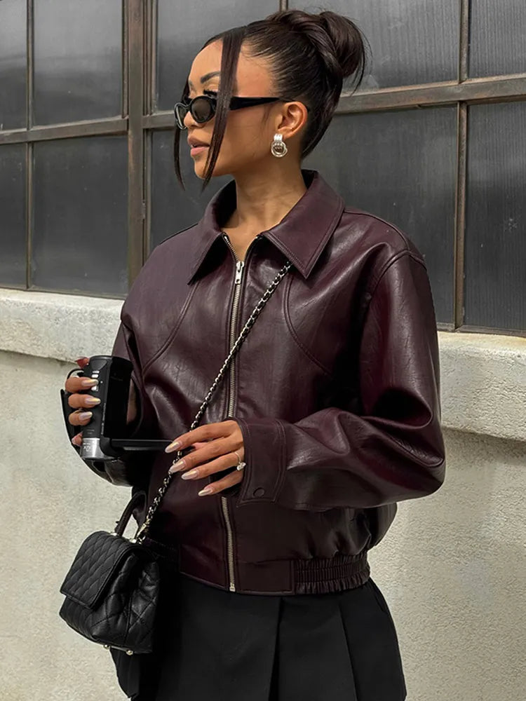 Levoire | Veste En Cuir Premium Relaxante Pour Femmes L