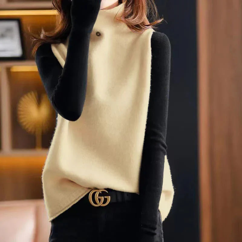 Levoire | Pull À Col Roulé Veste Ample Abricot