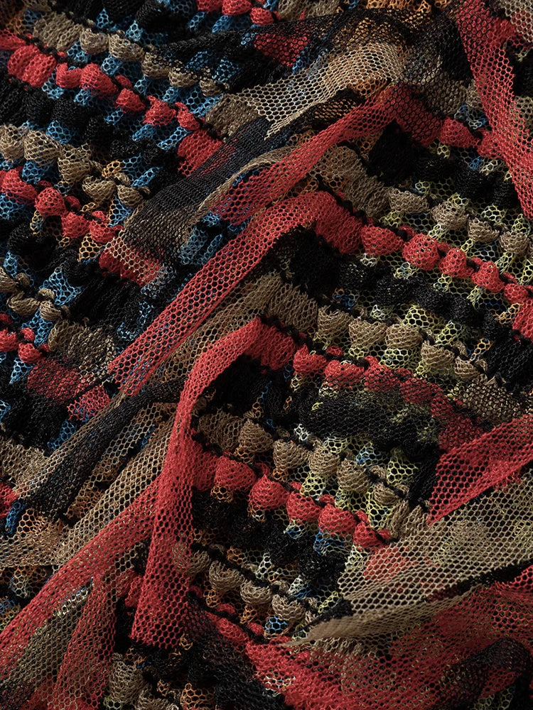 Levoire | Robe Longue Tricotée Colorée Trollhaug