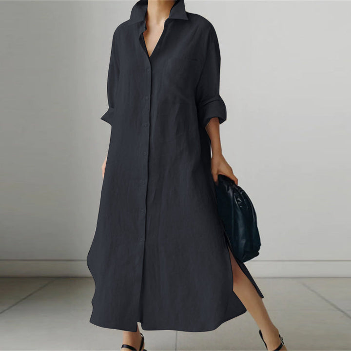 Levoire | Robe Chemise - Coréen Bleu foncé