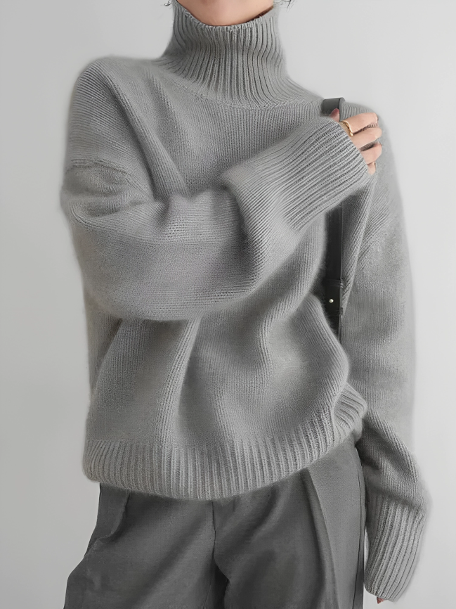 Levoire | Pull À Col Roulé Pour Femmes Gris