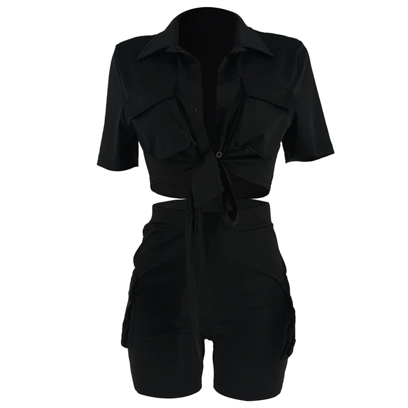 Levoire | Cargo Stilted Courte Manche Crop & Shorts