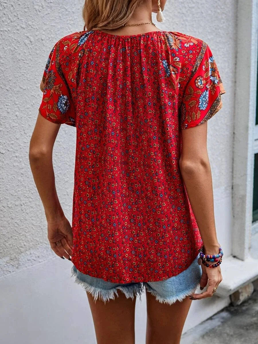 Levoire | Blouse D'Été Avec Motif Floral