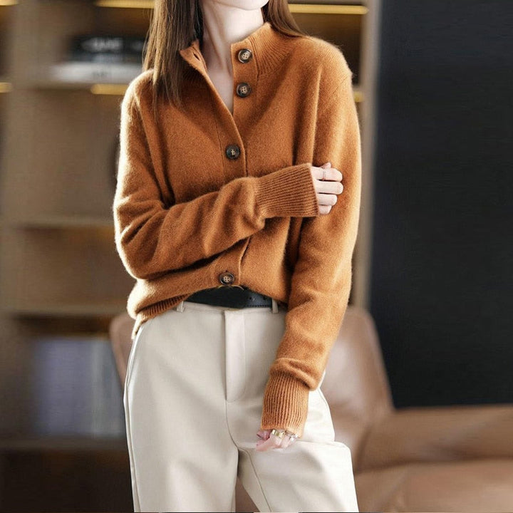 Levoire | Cardigan Avec Sensation Cachemire Pour Une Élégance Intemporelle Orange