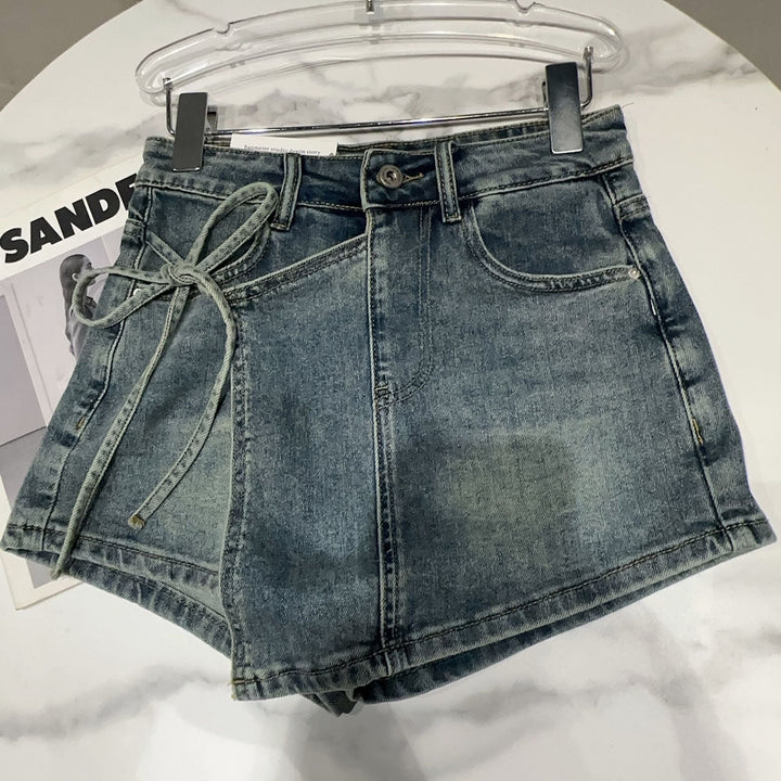 Levoire | Short En Denim Pantalons X Jupe bleu