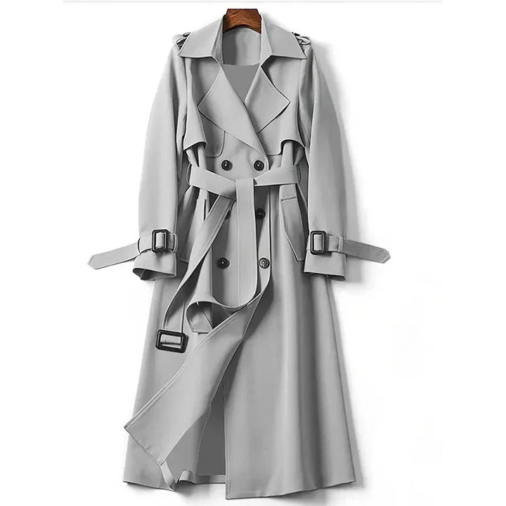 Levoire | Chic manteau plus long Gris clair